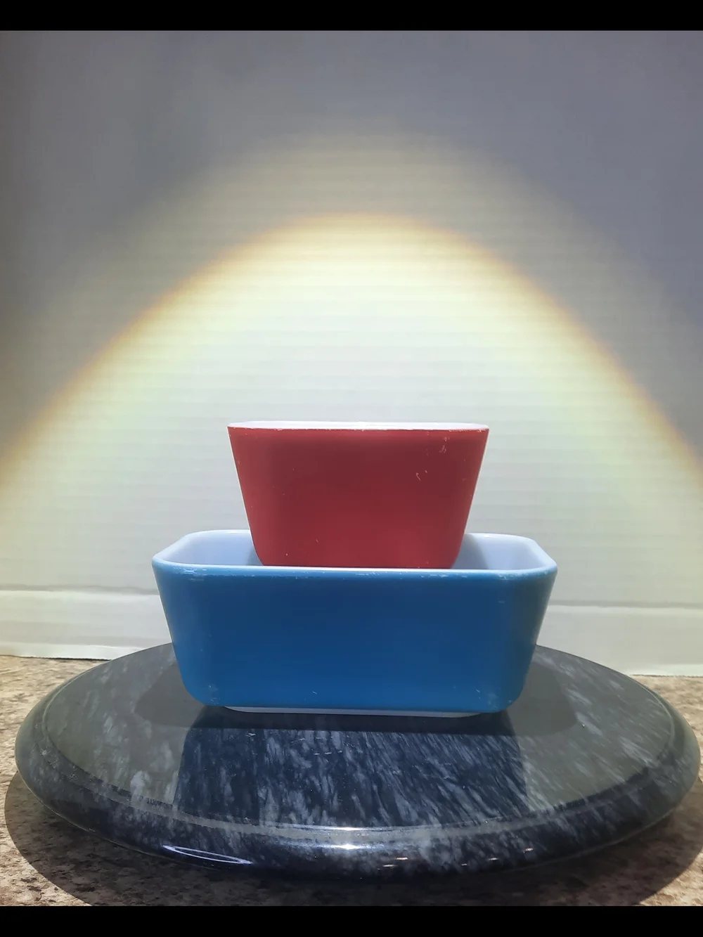 Pyrex Primary Red & Blue Refrigerator Dishes